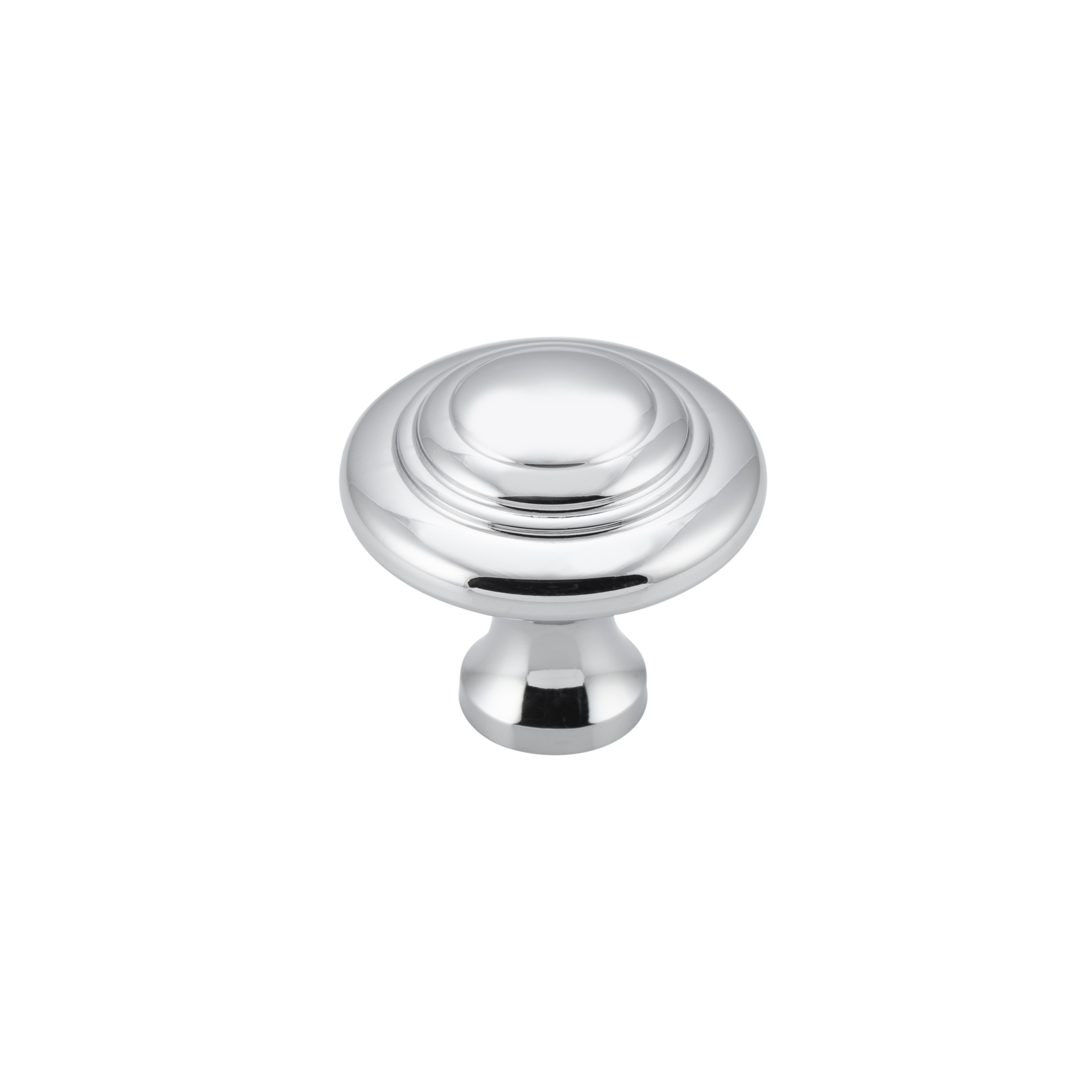 Domed Cupboard Knob D25xP24mm Chrome Plated TradCo