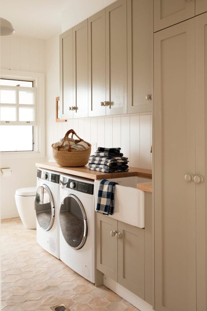 Timber Cupboard Knobs are featured in the Bangalow Barn by Little Winnie