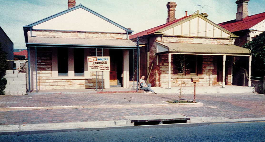 The first TradCo wholesale premises in Adelaide, photographed in the 1980s