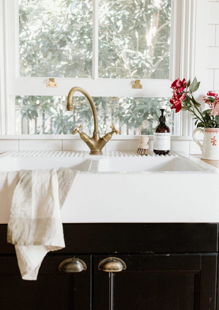 TradCo unlacquered polished brass hardware